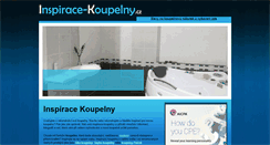 Desktop Screenshot of inspirace-koupelny.cz